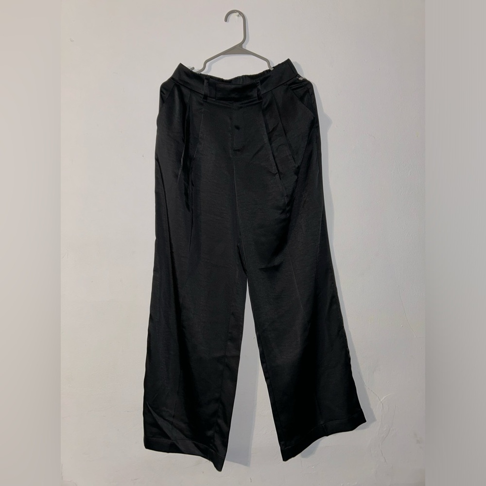 Satin Black Pants